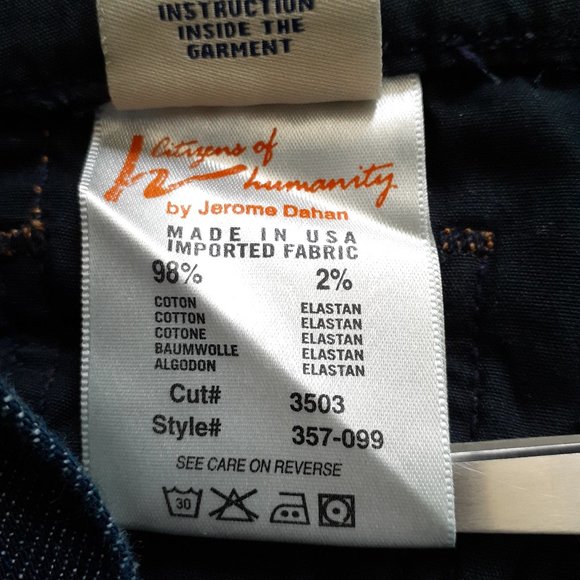 CoH Onasis 357 Knee Length Denim Skirt with Front Pleat Size 26 - Picture 13 of 15